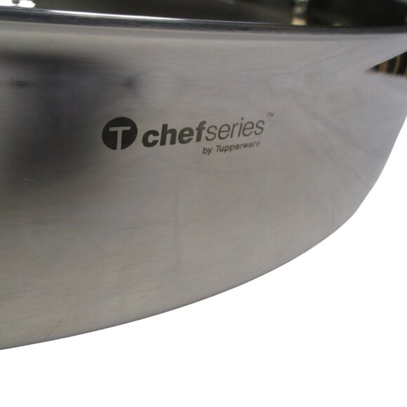 Tupperware Chef Series Oval 11.5X16.5 " Stainless Steel Roaster Pan - Picture 3 of 6